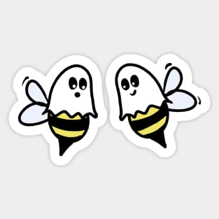 Ghost Boo Bees Sticker